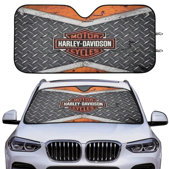 Discover H davidson Motorcycle Windshield Sun Shade, Universal Car Front Window Cove
