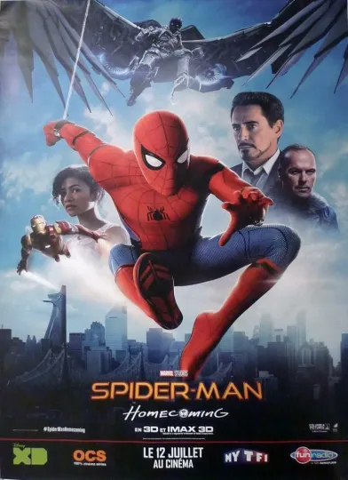 Discover SPIDER-MAN : HOMECOMING - MARVEL - ORIGINAL LARGE ROLLED STYLE A MOVIE POSTER