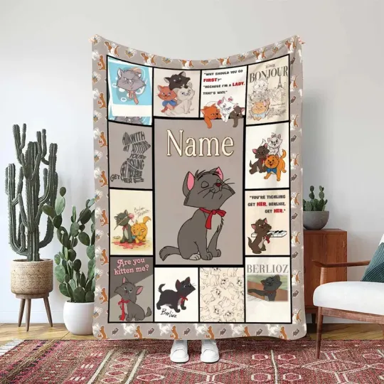Discover Personalized Disney Berlioz The Aristocats Fleece Blanket