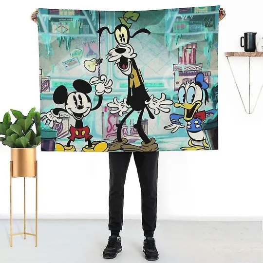 Discover Disney Mickey Mouse Baby Girl Boy Gifts Disneyland Fleece Blanket
