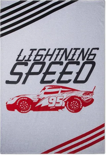Discover Disney Cars Lightning McQueen Lightning Speed Disneyland Fleece Blanket