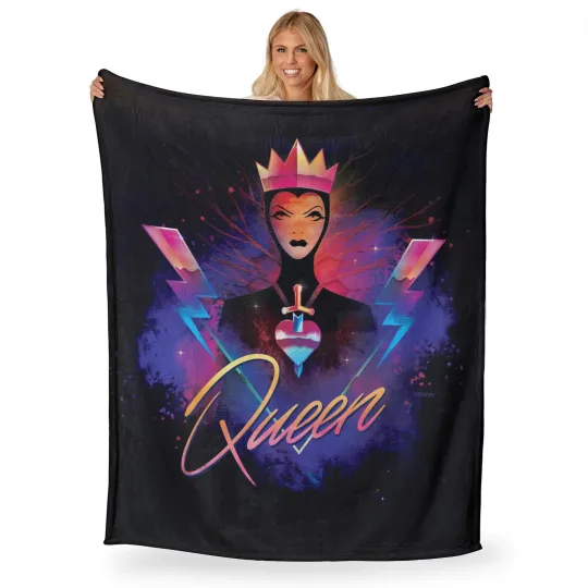 Discover Disney Villains Queen Heart Disneyland Fleece Blanket