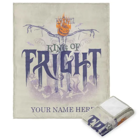 Discover Disney Nightmare Before Christmas Fright King Personalized Cozy Fleece Blanket