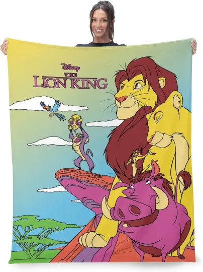 Discover Disney Lion King, Lion King Poster DisneyFriends Fleece Blanket