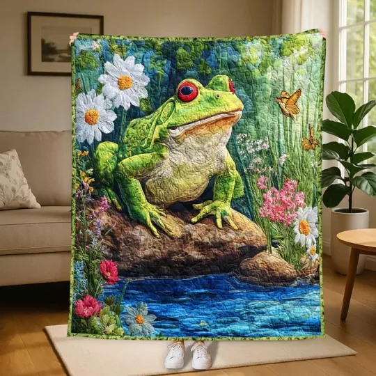 Discover Disney The Frog From Disney's The Princess & The Frog Fleece Blanket