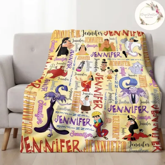 Discover Personalized Disney The Emperor's New Groove Blanket Gift For Friends, Kids