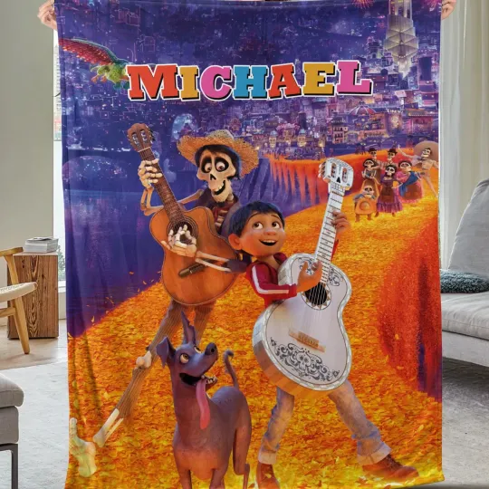 Discover Coco Fleece Blanket, Disney Fleece Blanket