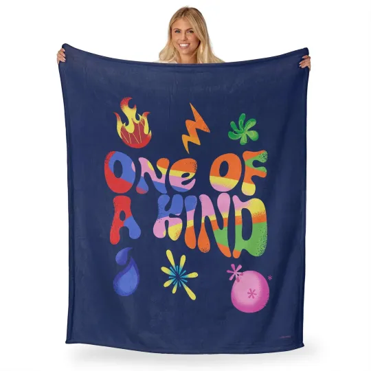 Discover Disney Inside Out 2 One Of A Kind Disneyland Christmas Holiday Fleece Blanket