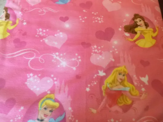 Discover Disney Princesses  (2 layer Fleece Blanket 70"X59" Sewn Edges)