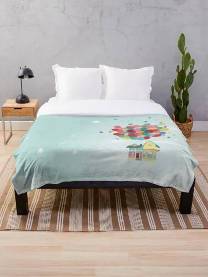 Discover Disney Up Adventure Is Out There Balloon House Cozy Fleece Blanket