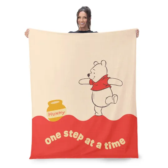 Discover Disney Winnie The Pooh One Step Disneyland Fleece Blanket