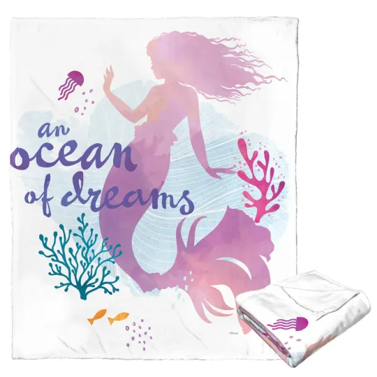 Discover Disney Little Mermaid Ocean Of Dreams Cozy Fleece Blanket