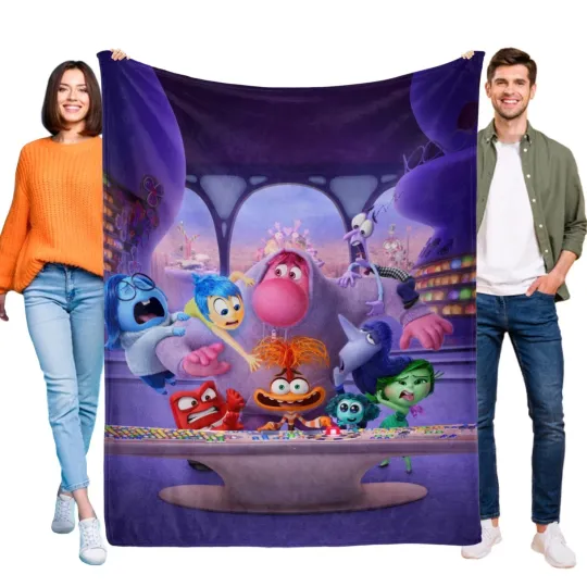 Discover Inside Out Blanket Throw 3D Print Blanket, Disney Film Fleece Blanket