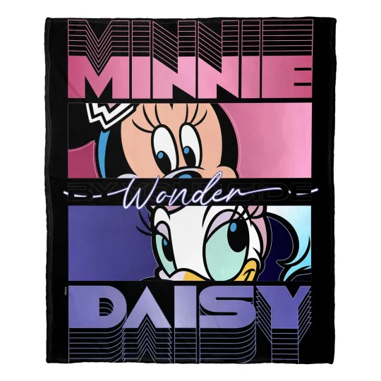 Discover Disney D100 Minnie And Daisy Wonder Disneyland Fleece Blanket