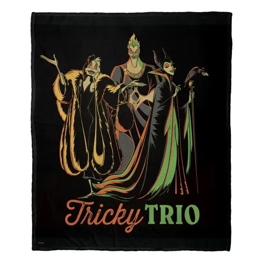 Discover Disney Villains Tricky Trio Disneyland Fleece Blanket