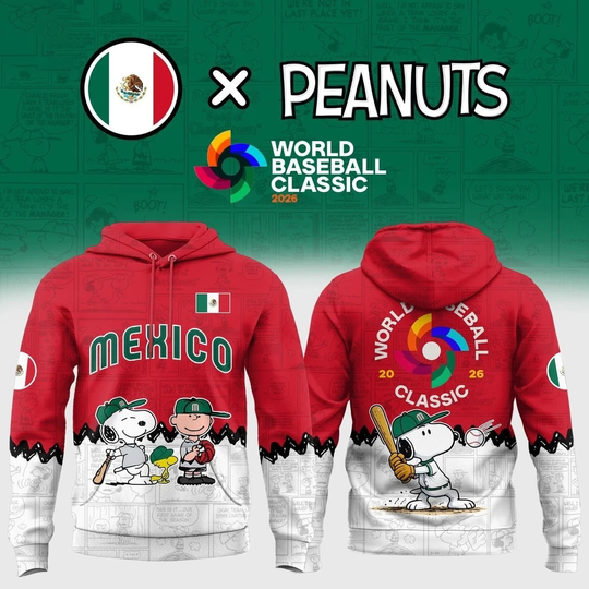Discover Mexico World 3D Hoodie with Peanut Baseball All-Over Print