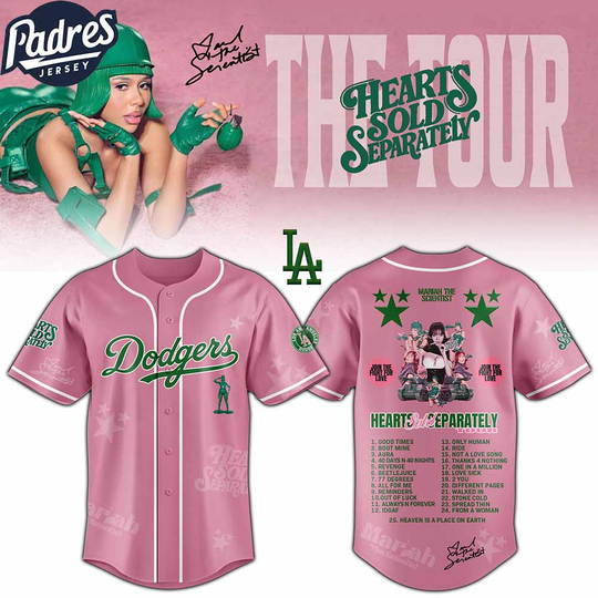 ALL TEAM X Mariah The Scientist Hearts Sold Separately Tour 3D Baseball Jersey