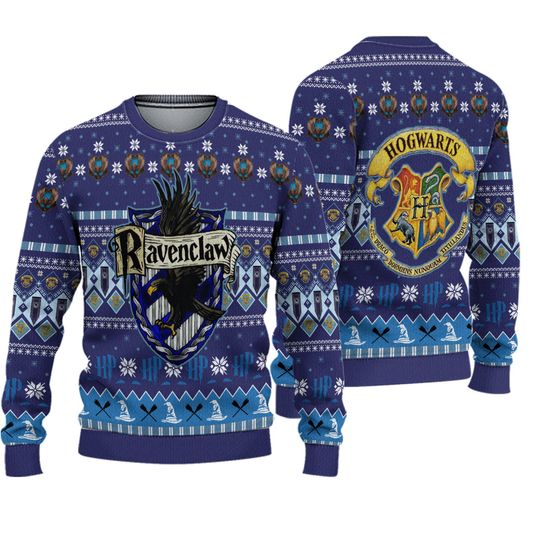 Harry Potter Ravenclaw Ugly Christmas Sweater, Gift For Fans, Christmas Gift