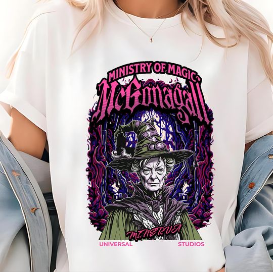 Discover Professor McGonagall T-Shirt: Ministry of Magic, Wizarding World