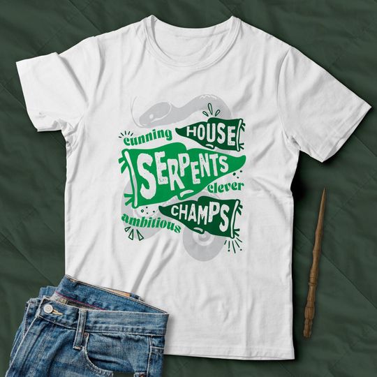 Wizard House Spirit T-Shirt | Serpents | Mascot | Wizard School | Theme Park | Universal Studios | Back to Hogwarts | Harry Potter