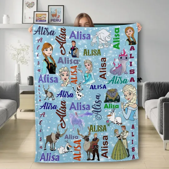 Discover Personalized Princess Sister Fleece Blanket