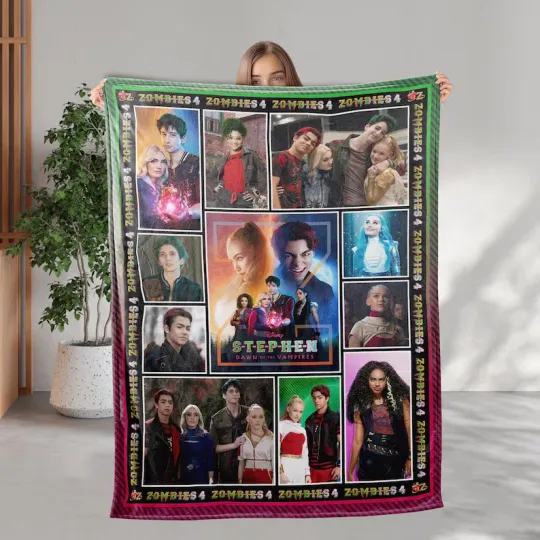 Discover Personalized Disney Zombies 4  Bed Blanket Gift For Friends, Kids
