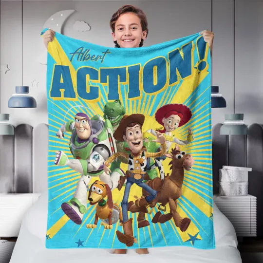 Discover Personalized Disney Toy Story Woody Blanket Gift For Friends, Kids