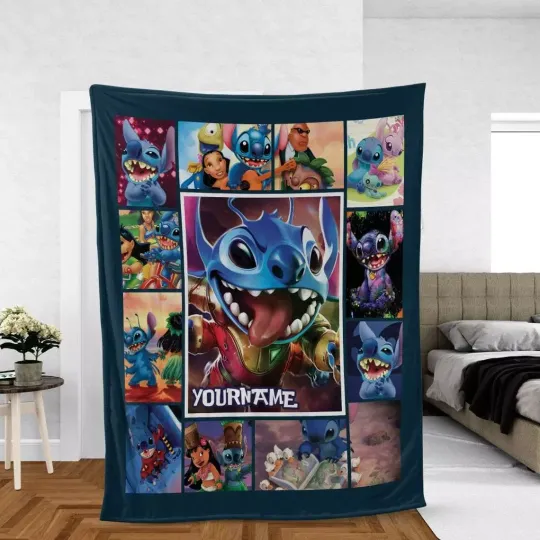 Discover Cartoon Stich Galaxy Movie SOFA BLANKET All Over Print Best Price Dad Gift