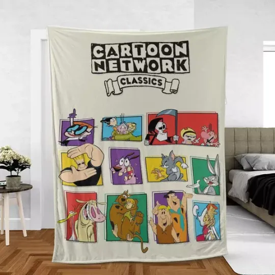 Discover Classic Cartoon Network Character Sherpa SOFA BLANKET All Over Print Best Price