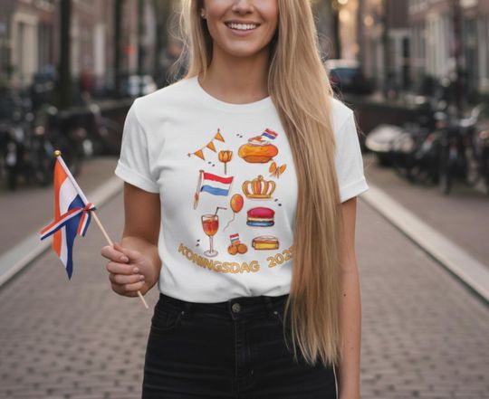 Discover Koningsdag 2025 T Shirt | Dutch Kings Day Shirt | Netherlands Orange Tee | Holland Celebration Shirt | Dutch Pride Gift