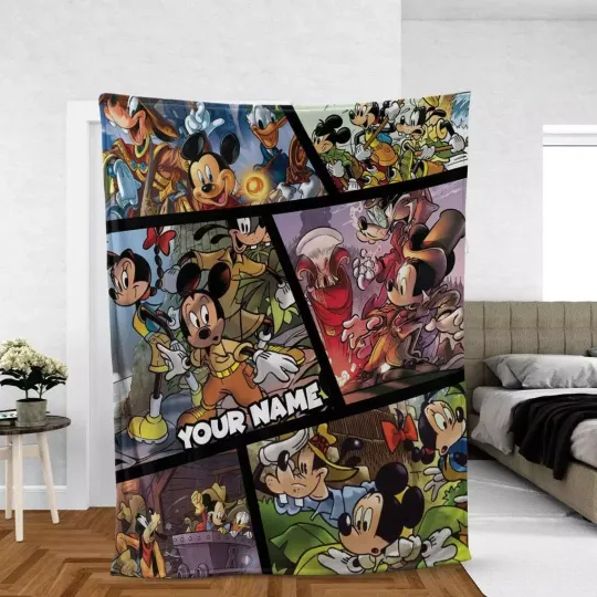 Discover Personalized Mouse Adventure Fleece Blanket