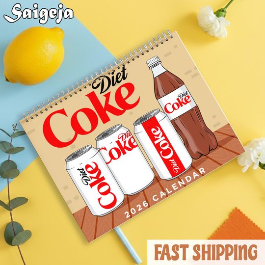 Discover Funny Diet Coke Calendar 2026, Diet Coke Lover Calendar, Soda Aesthetic Wall Calendar, Coke Lover Gift, Cute Soft Drink Calendar