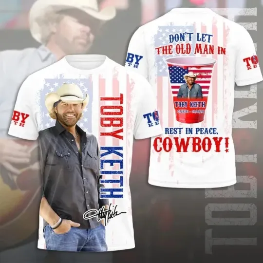 Toby Keith Singer Gift For Fans 3D T Shirt All Size