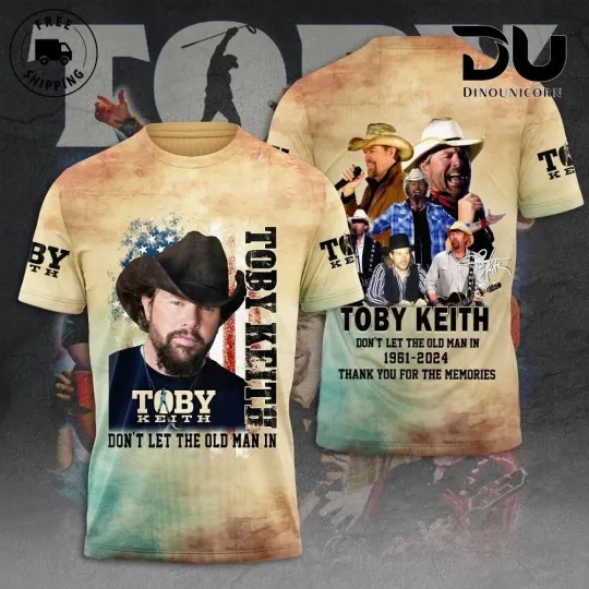 Toby Keith 3D T-Shirt Gift fans unisex ALl size