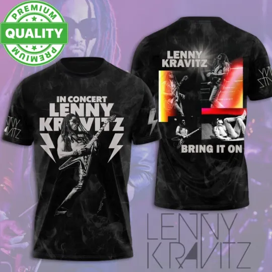 Lenny Kravitz - Bring It On 3D AOP Shirt Unisex