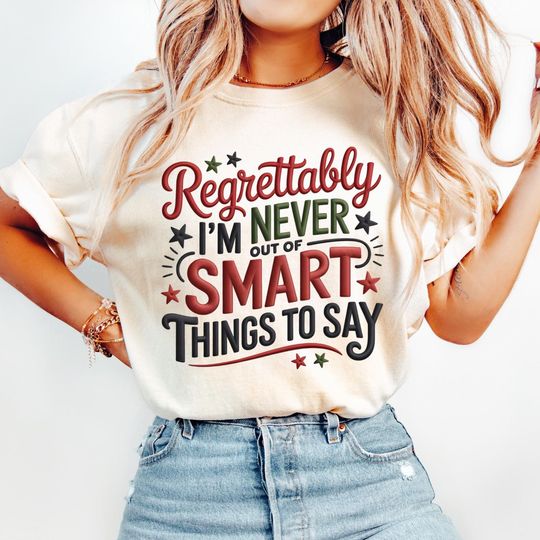 Discover Sarcastic Quote PNG, Faux Embroidered Design (Digital Download)