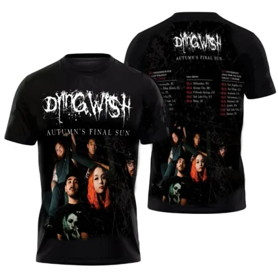 Discover Hot trend 3D Short Sleeve Dying Wish band 2025 S-5XL PH346 FREE SHIPPING
