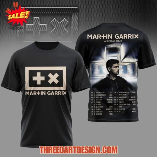 Discover Martin Garrix Americas Tour 3D T-Shirt S-5XL