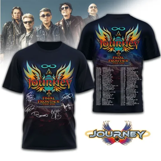 Discover NEW Journey The Final Frontier Tour S to 5XL T-shirt 3D TU1672