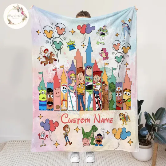 Discover Personalized Disney Toy Story Blanket Gift For Friends, Kids V1