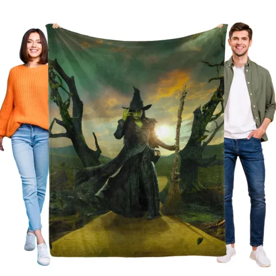 Discover Disney Wicked For Good Fleece Bed Blanket Gift For Friends, Kids V4