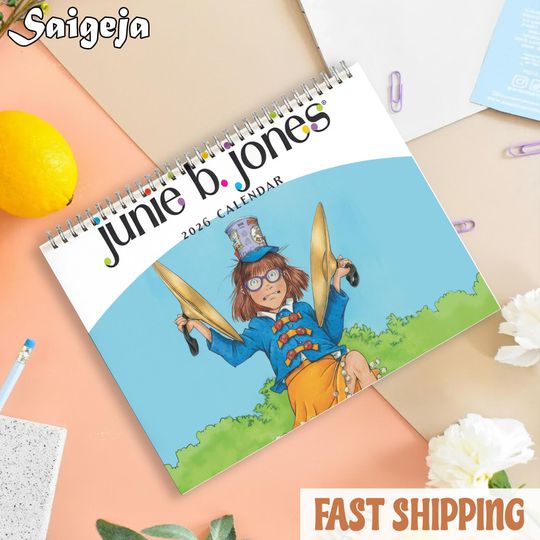 Discover Junie B Jones Calendar 2026, Children's Books Calendar, Gift For Kids