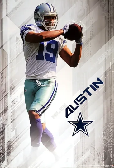 Discover Miles Austin Dallas Cowboys 2012 Football Action Poster Vertical Wall Decor