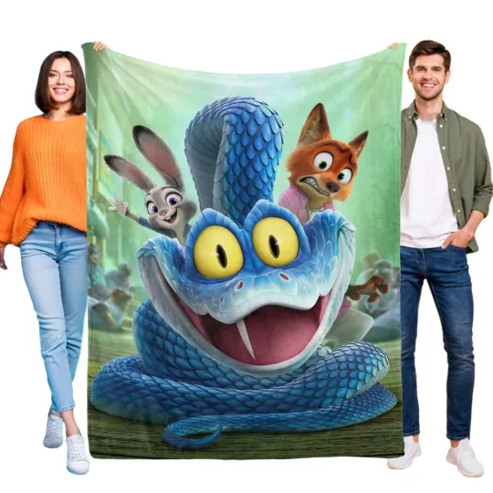 Discover Disney Zootopia 2 Fleece Bed Blanket Gift For Friends, Kids