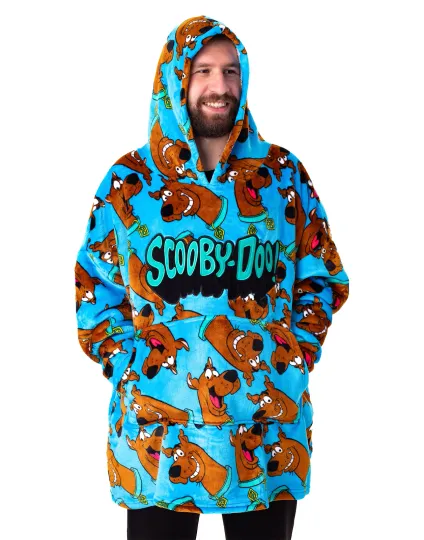 Discover Scooby Doo Blue Character Blanket Hoodie for Men