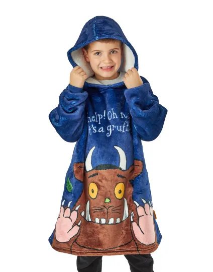 Discover Gruffalo & Friends Blue Blanket Hoodie Boys