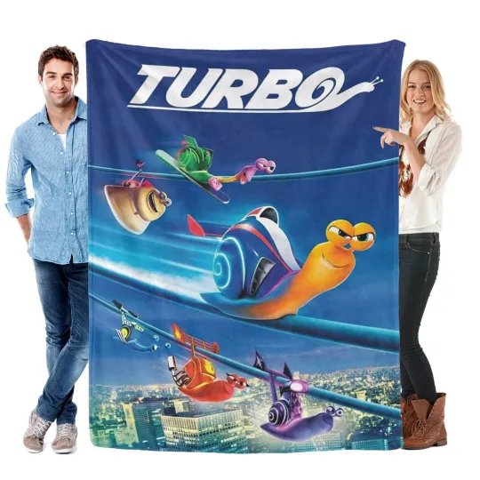 Discover Disney Turbo Fleece Bed Blanket Gift For Friends, Kids V1