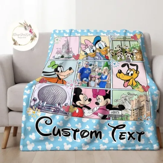 Discover Personalized Disney Mickey And Friends Blanket Gift For Friends, Kids V4