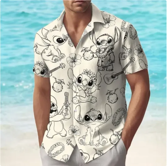 Discover Lilo And Stitch Summer Hawaiian Shirt, Gift for Men and Women