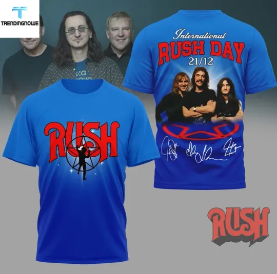 Discover Rush International Rush Day 21 12 3D Shirt Progressive Rock Fan Gift